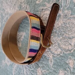 Vintage rainbow color belt